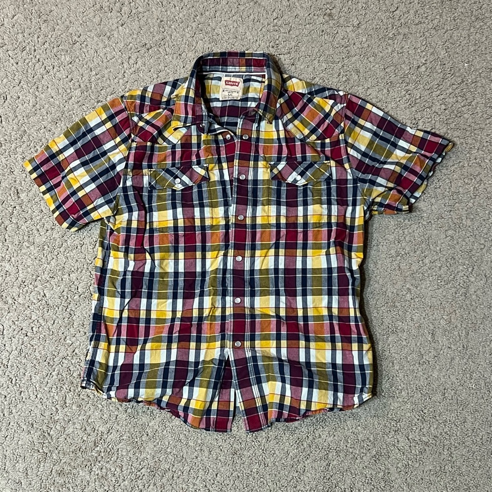 Levis Short sleeve button down western